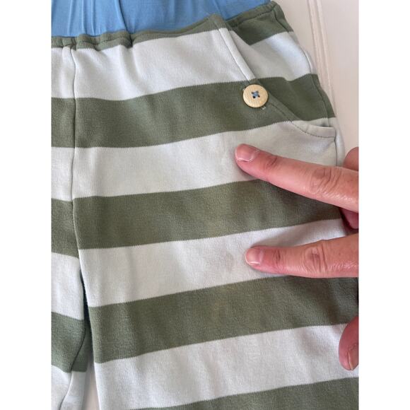 Matilda Jane Stripes Win It Straightees Cropped Pants Size Girls 6 PLAY COND - Picture 2 of 6